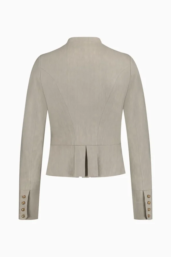 Jacken^Gottseidank Damenmiederjacke Barbara stein