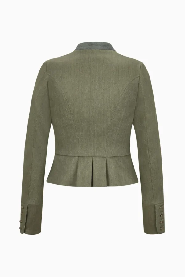 Jacken^Gottseidank Damenmiederjacke Barbara bronzegrün