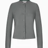 Strick^Gottseidank Damenstrickjacke Aloisia Uni zinngrau