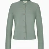Strick^Gottseidank Damenstrickjacke Aloisia Uni Eukalyptus