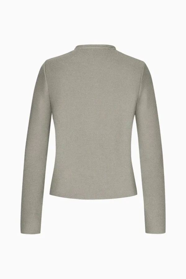 Strick^Gottseidank Damenstrickjacke Aloisia Uni Möwengrau