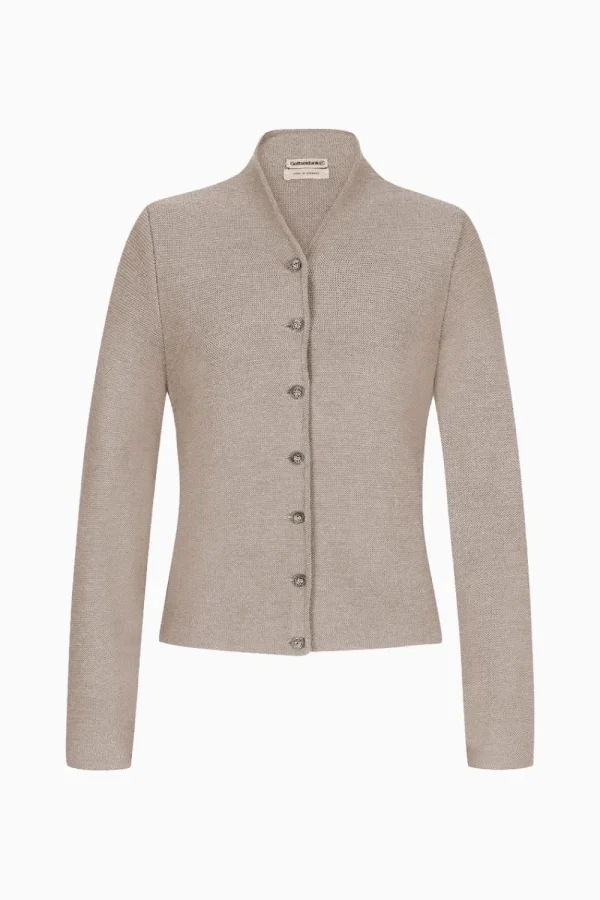 Strick^Gottseidank Damenstrickjacke Anna Uni Rahm