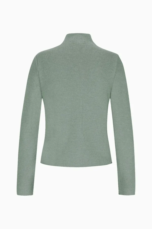 Strick^Gottseidank Damenstrickjacke Anna Uni Eukalyptus