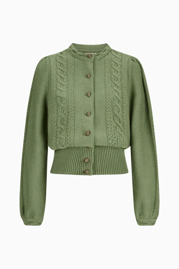 Strick^Gottseidank Damenstrickjacke Lea matcha