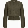 Strick^Gottseidank Damenstrickjacke Lea olivbraun