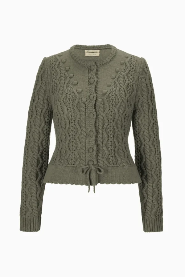 Strick^Gottseidank Damenstrickjacke Lene thymian