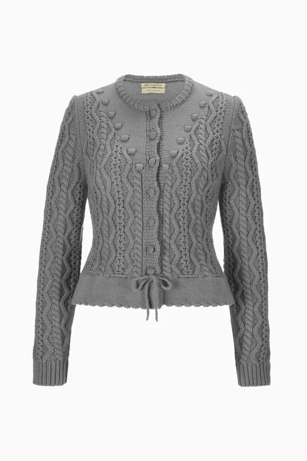 Strick^Gottseidank Damenstrickjacke Lene zinngrau