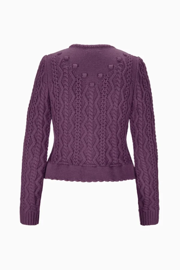 Strick^Gottseidank Damenstrickjacke Lene midnight lilac