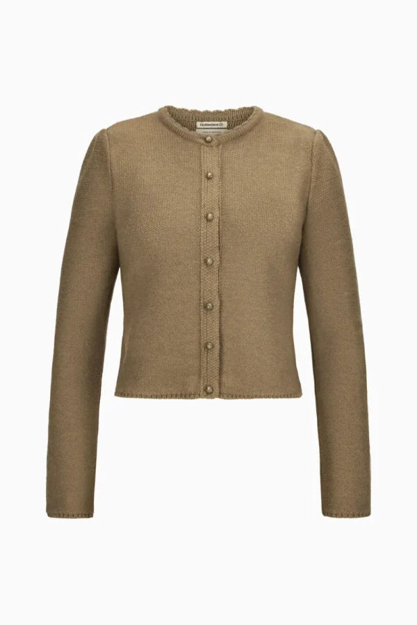 Strick^Gottseidank Damenstrickjacke Mirl haselnuss