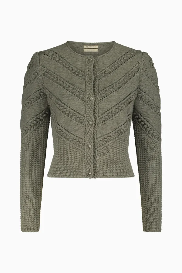 Strick^Gottseidank Damenstrickjacke Ophelia Thymian