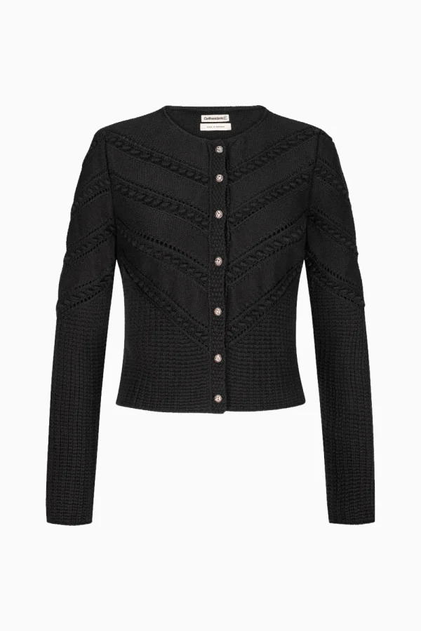 Strick^Gottseidank Damenstrickjacke Ophelia Lakritz