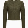 Strick^Gottseidank Damenstrickjacke Ophelia olivbraun