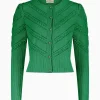 Strick^Gottseidank Damenstrickjacke Ophelia amazonasgrün
