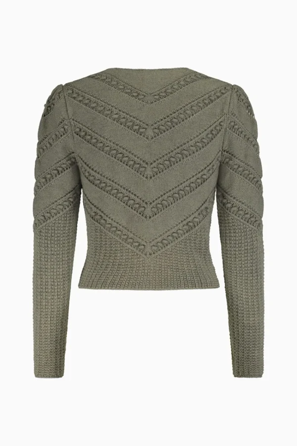 Strick^Gottseidank Damenstrickjacke Ophelia Thymian