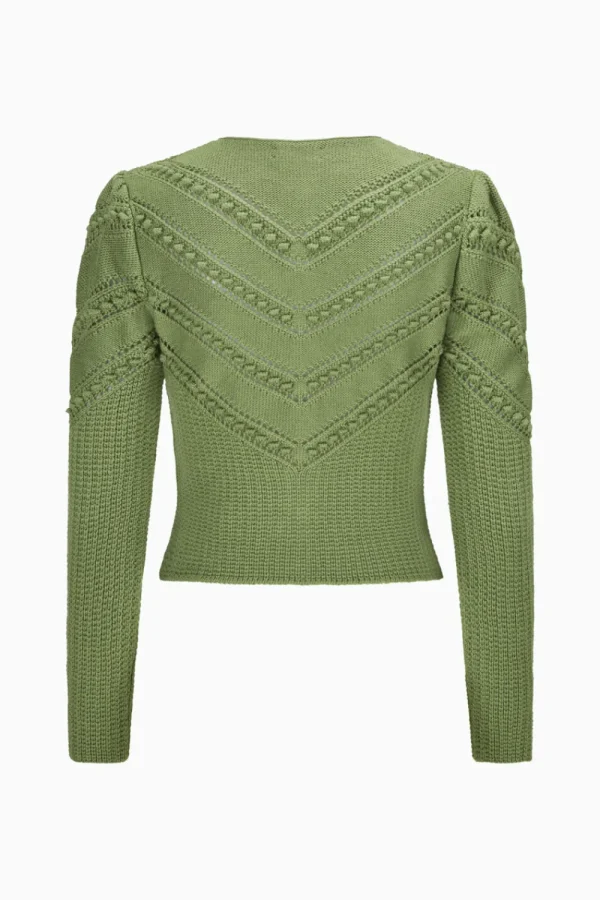 Strick^Gottseidank Damenstrickjacke Ophelia matcha