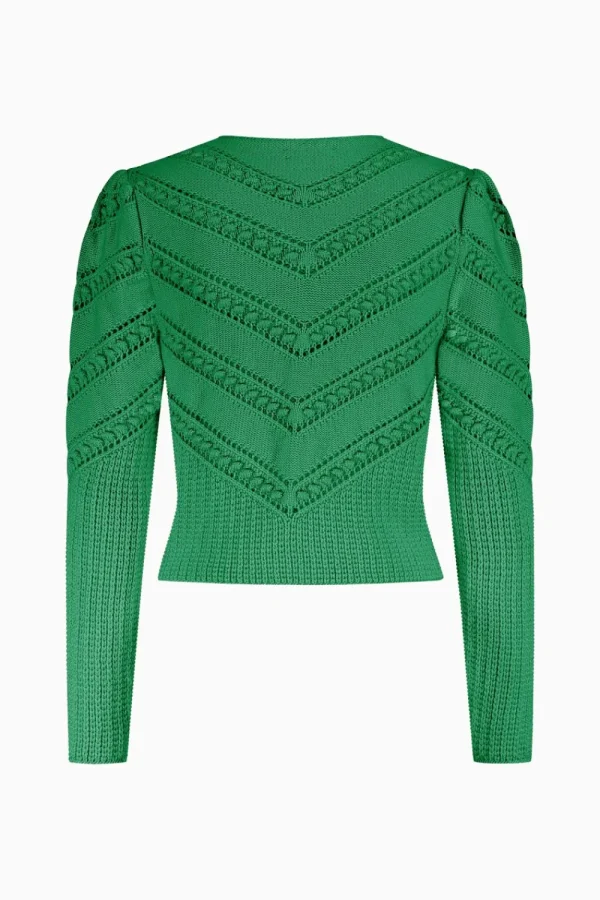 Strick^Gottseidank Damenstrickjacke Ophelia amazonasgrün