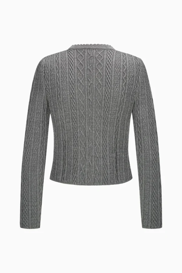 Strick^Gottseidank Damenstrickjacke Sophia zinngrau