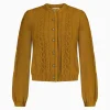 Strick^Gottseidank Damenstrickjacke Ulla messing