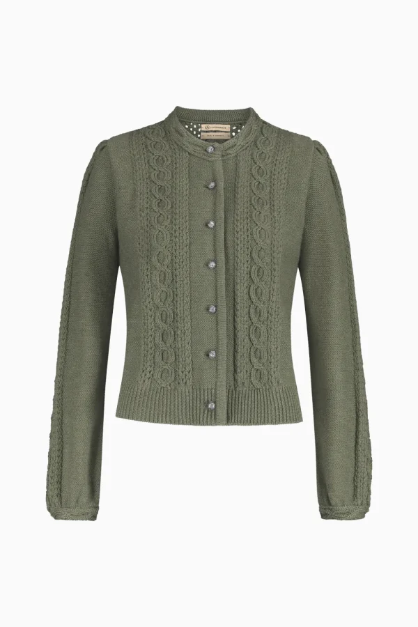 Strick^Gottseidank Damenstrickjacke Ulla thymian