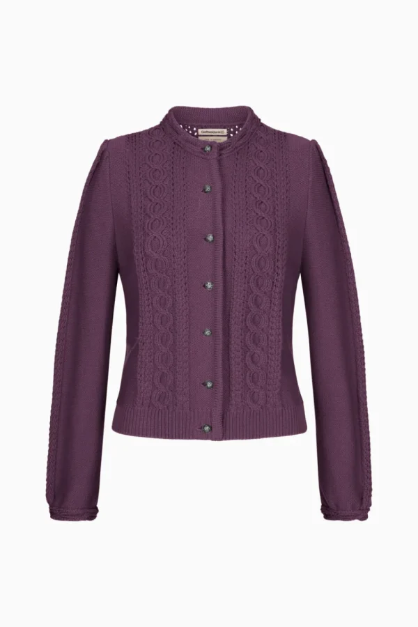 Strick^Gottseidank Damenstrickjacke Ulla midnight lilac