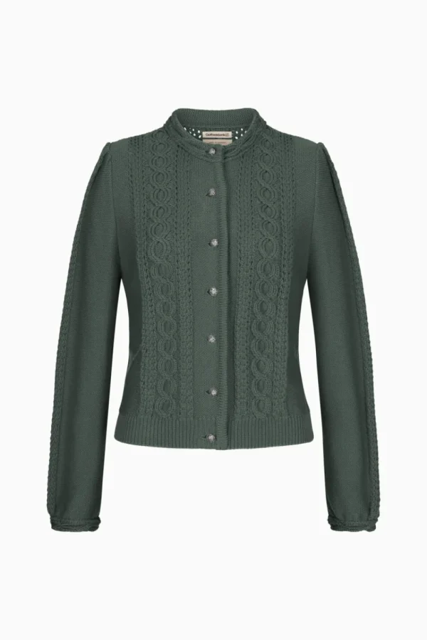 Strick^Gottseidank Damenstrickjacke Ulla rosmarin