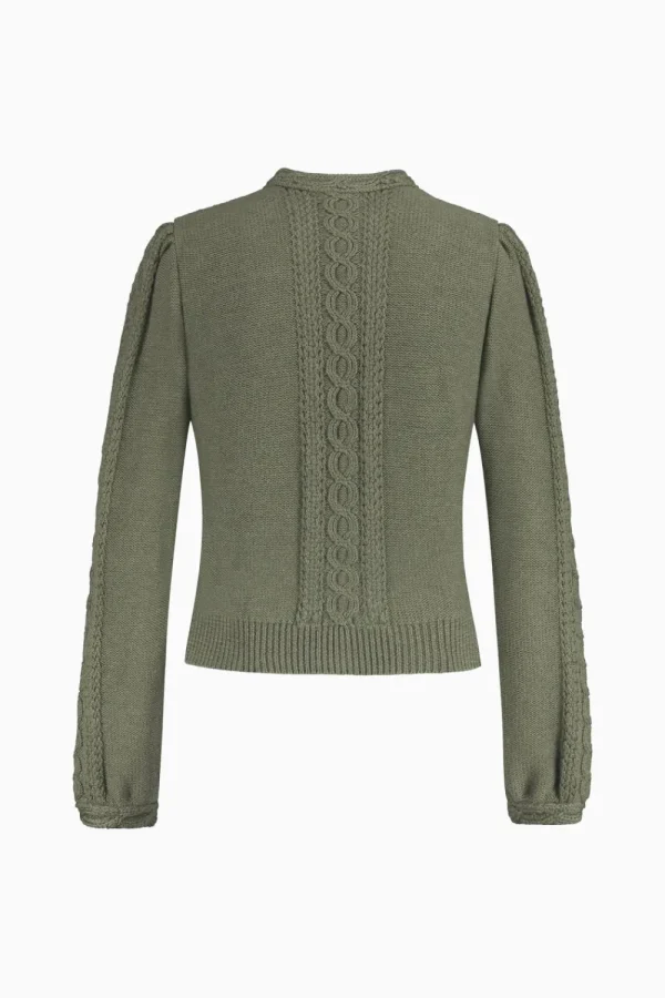 Strick^Gottseidank Damenstrickjacke Ulla thymian
