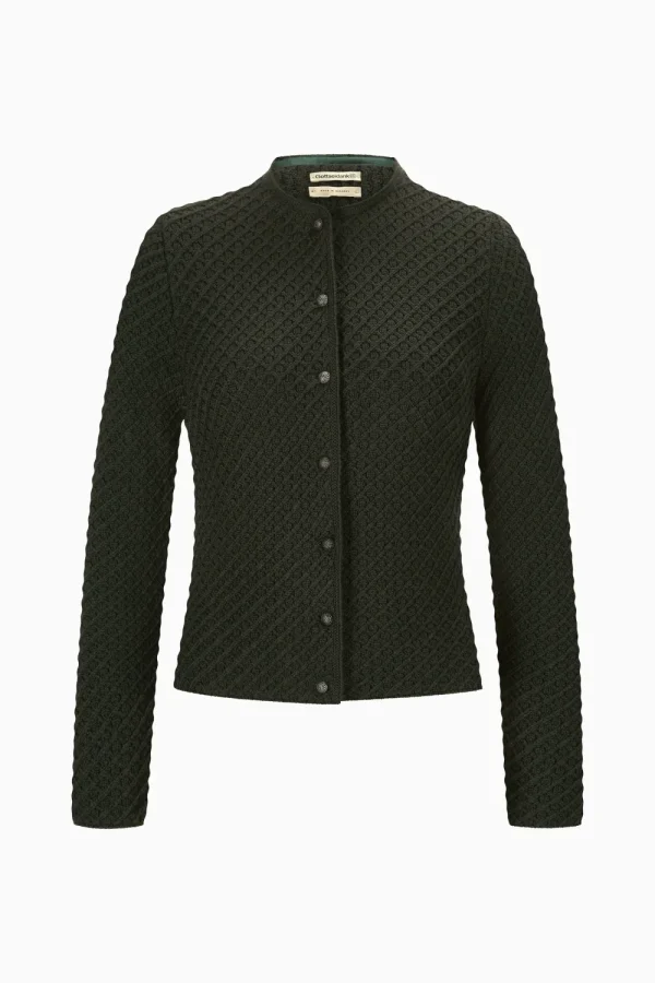 Strick^Gottseidank Damenstrickjacke Vevi Uni rosmarin