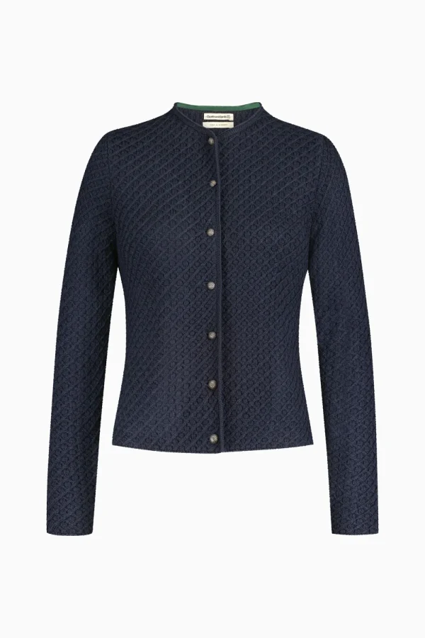 Strick^Gottseidank Damenstrickjacke Vevi Uni Marine