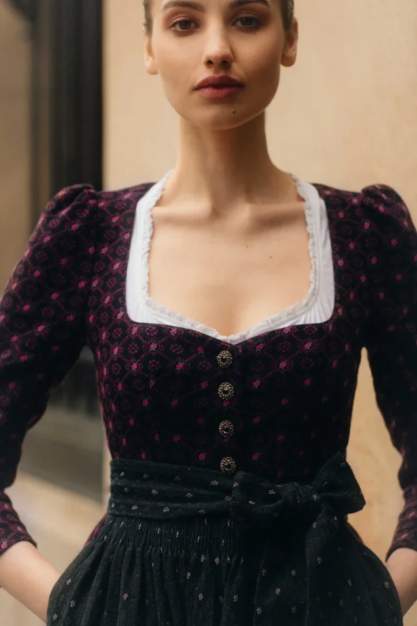Dirndl^Gottseidank Dirndl Amrei merlotrot