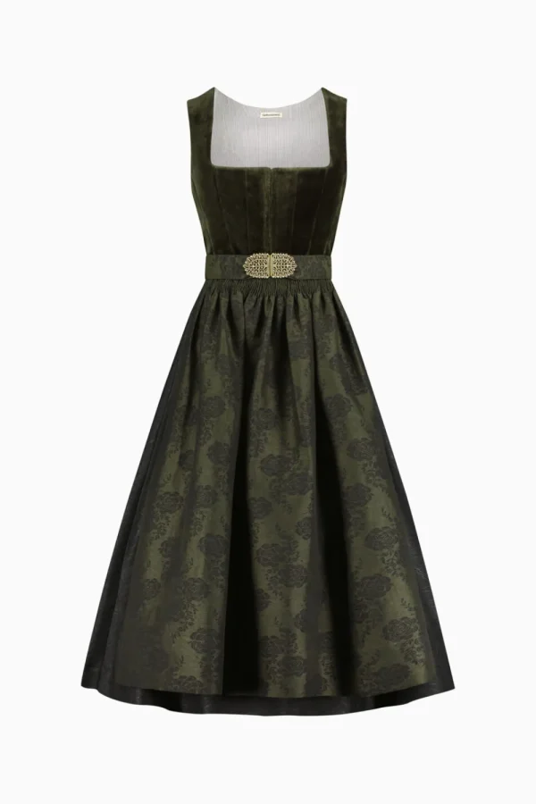 Dirndl^Gottseidank Dirndl Antonia bronzegrün