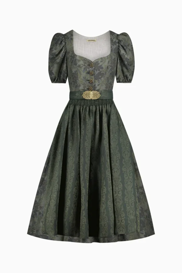Dirndl^Gottseidank Dirndl Carolina flaschengrün