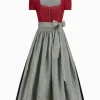 Dirndl^Gottseidank Dirndl Evi kirschrot
