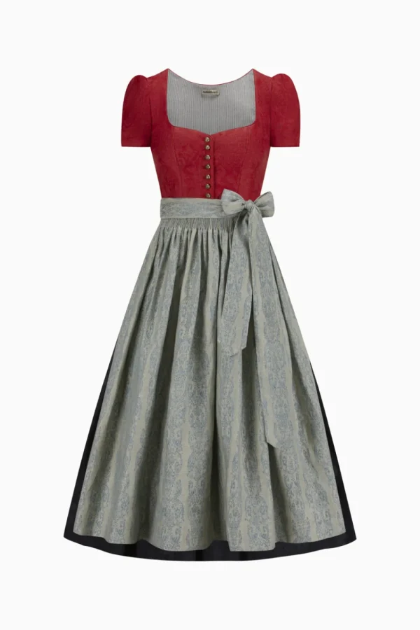 Dirndl^Gottseidank Dirndl Evi kirschrot