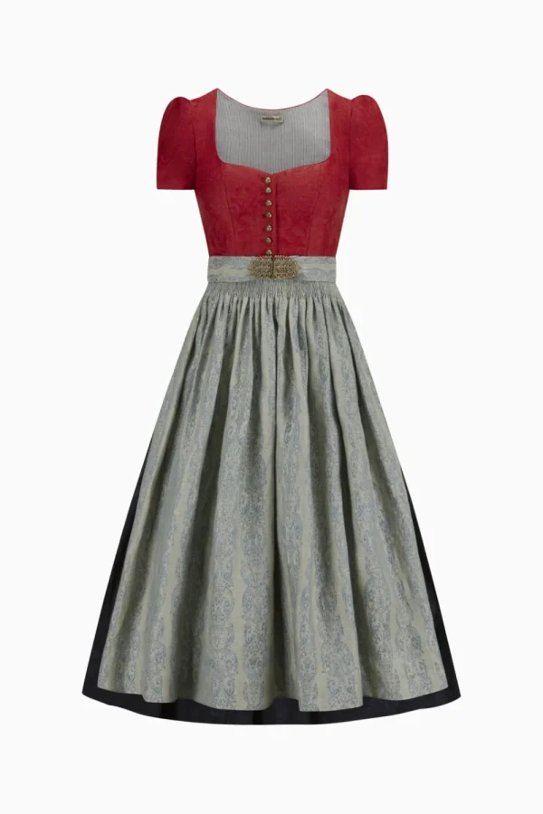 Dirndl^Gottseidank Dirndl Evi kirschrot