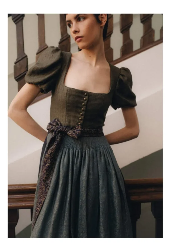 Dirndl^Gottseidank Dirndl Laura khaki