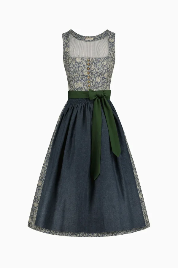 Dirndl^Gottseidank Dirndl Monika jeansblau