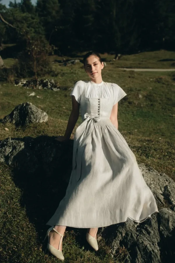 Dirndl^Gottseidank Dirndl Monika wolkencreme