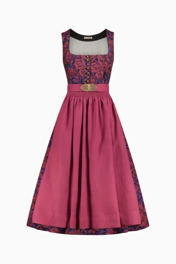 Dirndl^Gottseidank Dirndl Monika rotviolett