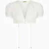 Blusen^Gottseidank Dirndlbluse Annelies eierschale