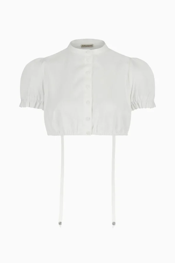 Blusen^Gottseidank Dirndlbluse Franzi Weiss
