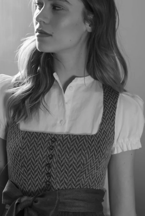Blusen^Gottseidank Dirndlbluse Franzi Weiss
