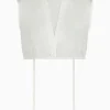 Blusen^Gottseidank Dirndlbluse Pompadour Weiss