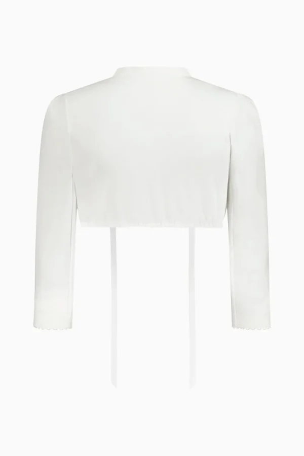 Blusen^Gottseidank Dirndlbluse Pompadour Weiss