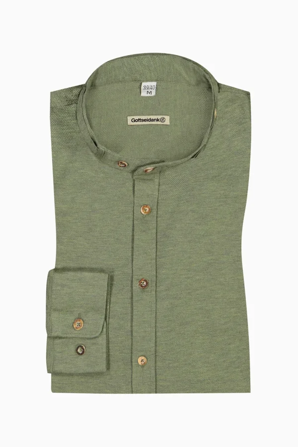 Hemden^Gottseidank Herrenhemd Lenz khaki