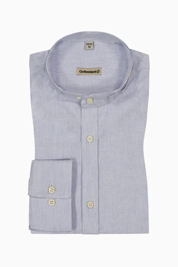 Hemden^Gottseidank Herrenhemd Lenz babyblau