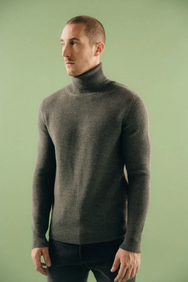 Strick^Gottseidank Herrenpullover Petrus zinngrau