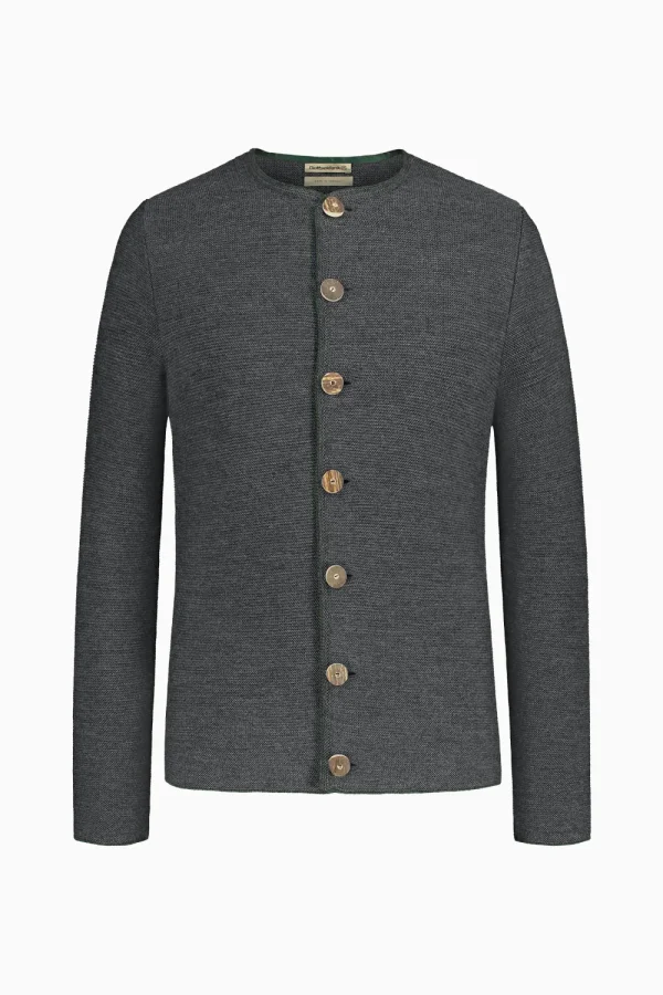 Strick^Gottseidank Herrenstrickjacke Aloisius anthrazit