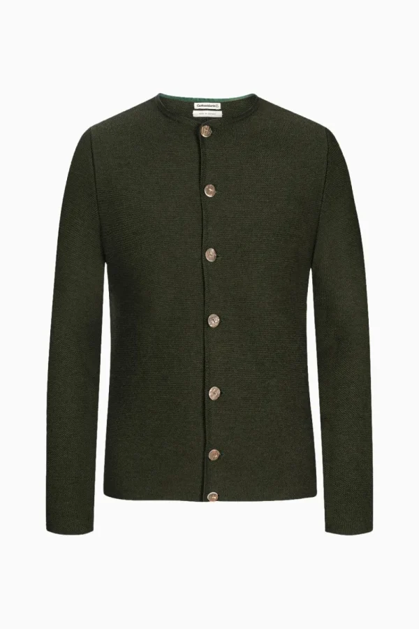 Strick^Gottseidank Herrenstrickjacke Aloisius Uni altoliv