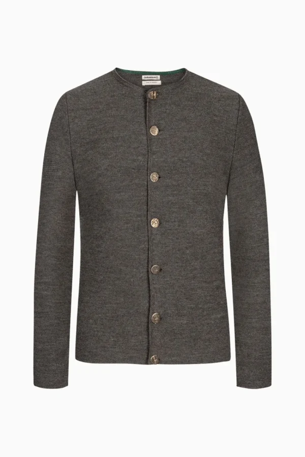 Strick^Gottseidank Herrenstrickjacke Aloisius Uni beluga