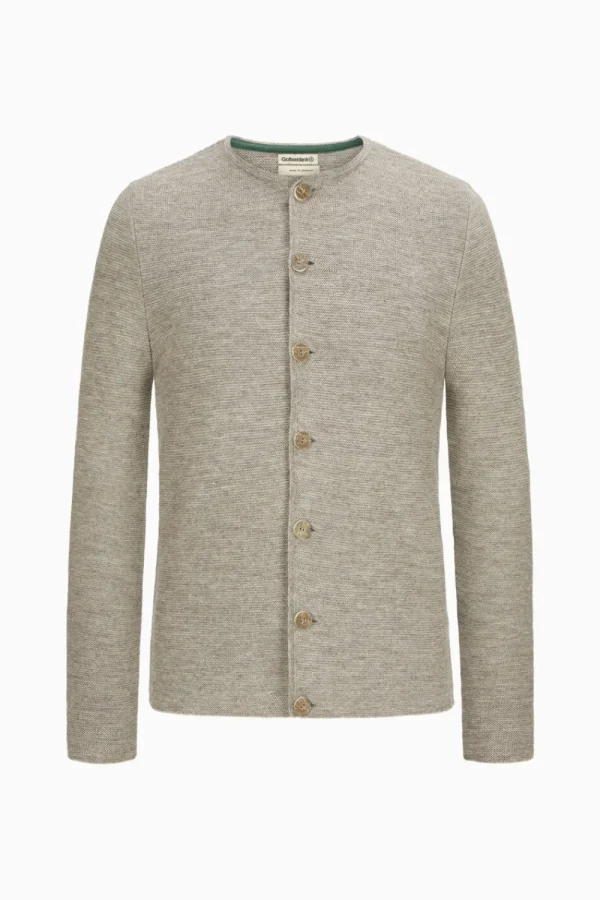 Strick^Gottseidank Herrenstrickjacke Aloisius Uni birke